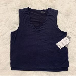 Athleta Women’s Size Large Essence Double Navy Tank Top